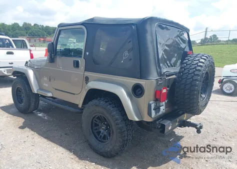 2003 Jeep Wrangler Sahara из США, поврежденный, VIN 1J4FA59S53P321353